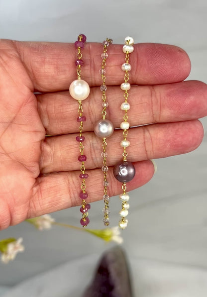 Pearl and Gemstone Bracelets