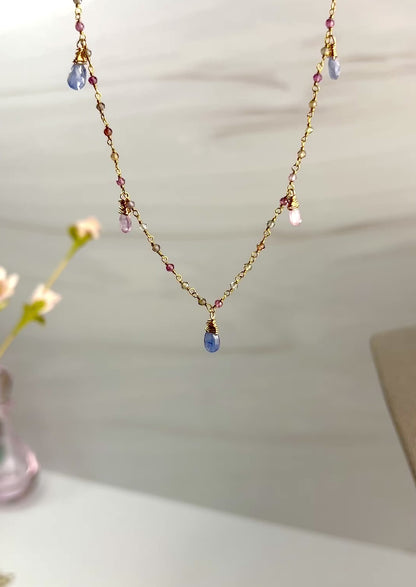 Sapphire Dangle Necklace