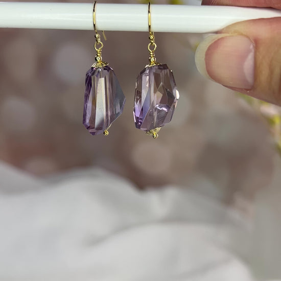 Ametrine Nugget  Earrings
