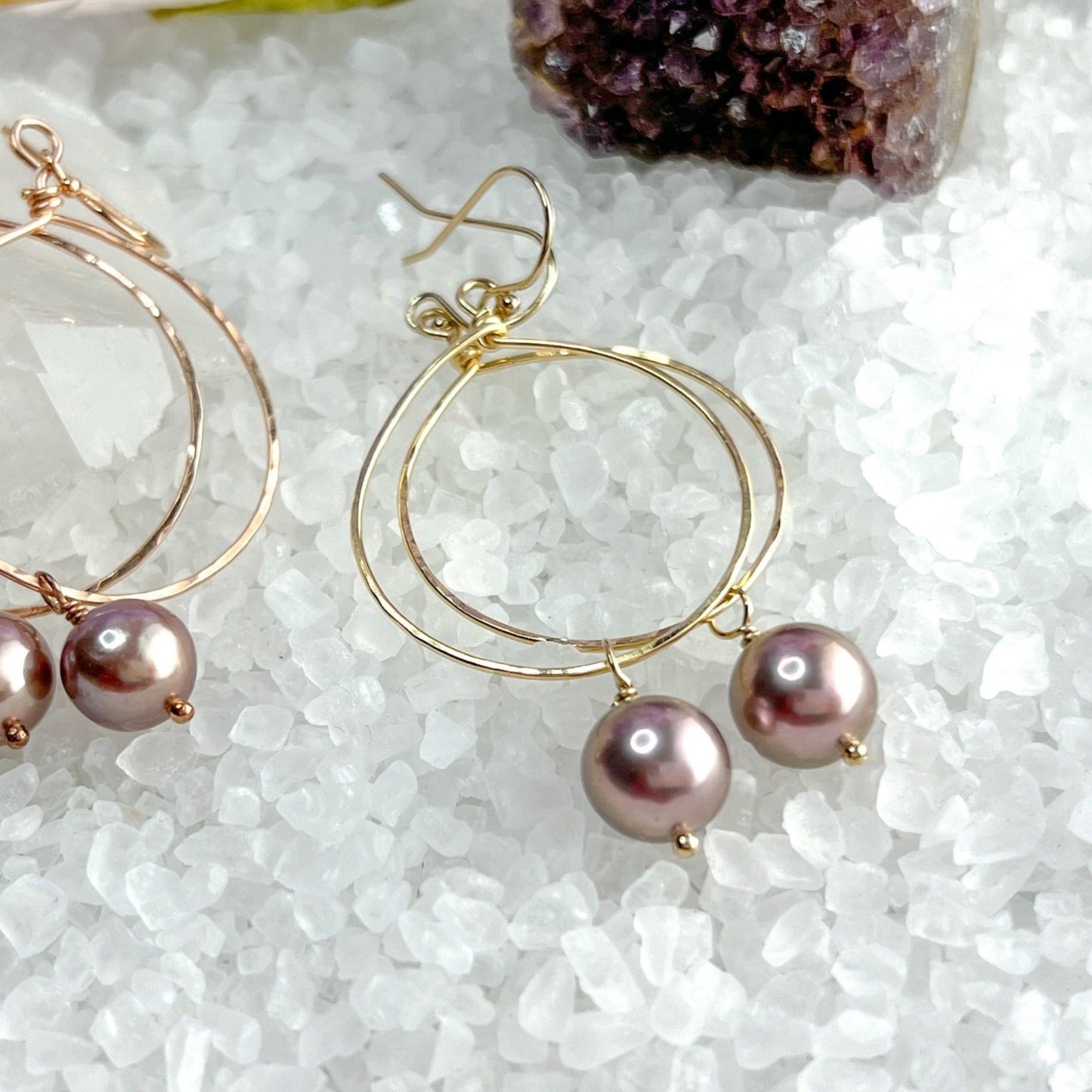 Edison Pearl Hoop Earrings