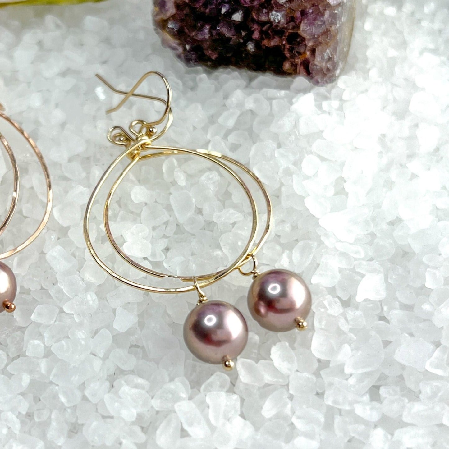 Edison Pearl Hoop Earrings