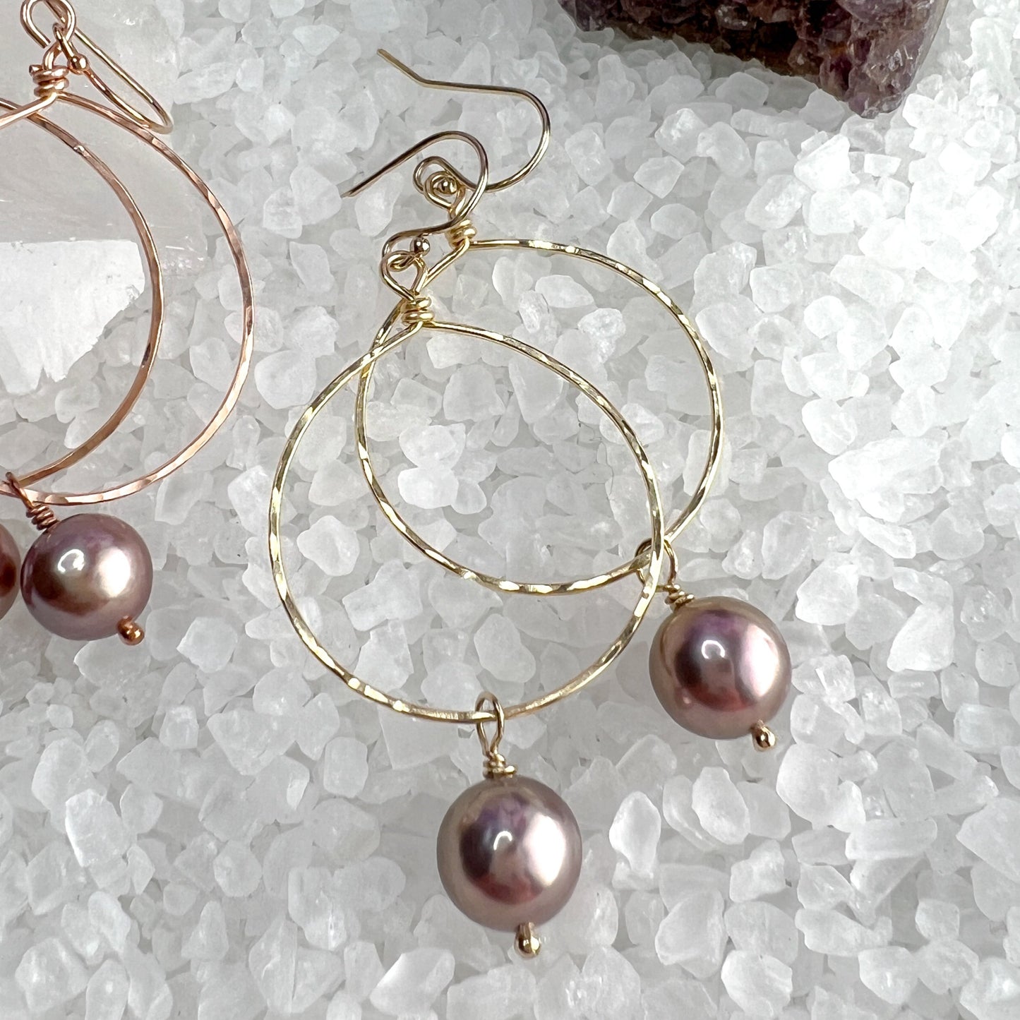 Edison Pearl Hoop Earrings