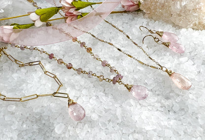 Morganite & Pink Topaz Jewelry