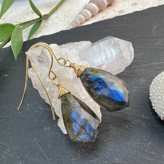 Labradorite Drop Earrings