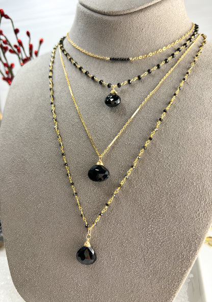 Black Spinel necklaces