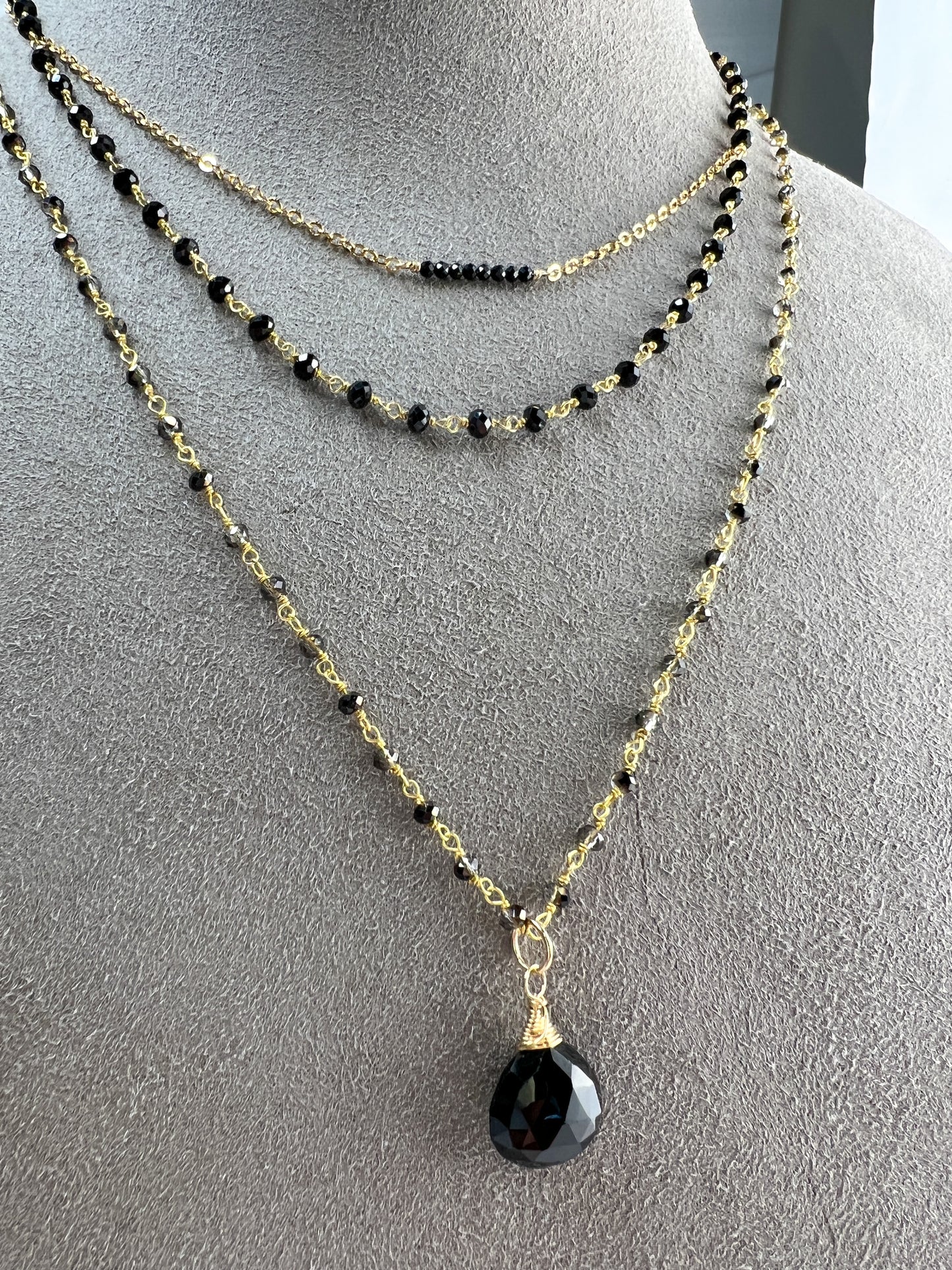 Black Spinel necklaces