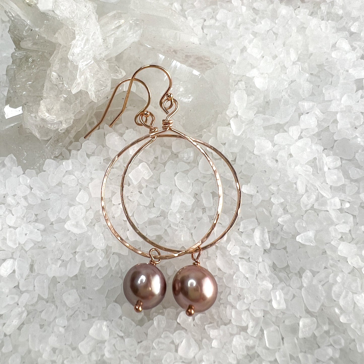 Edison Pearl Hoop Earrings