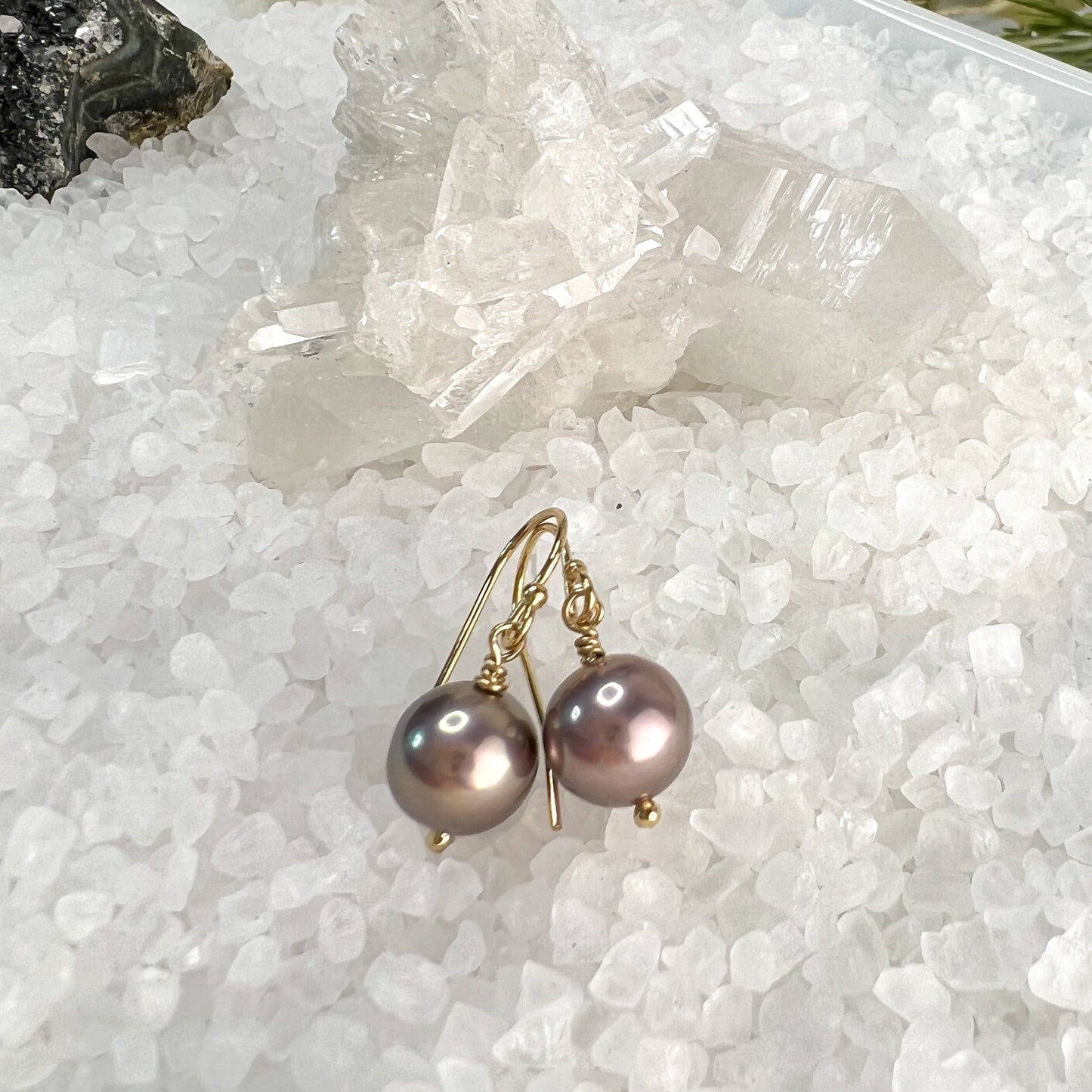 Edison Pearl Simple Dangle Earrings