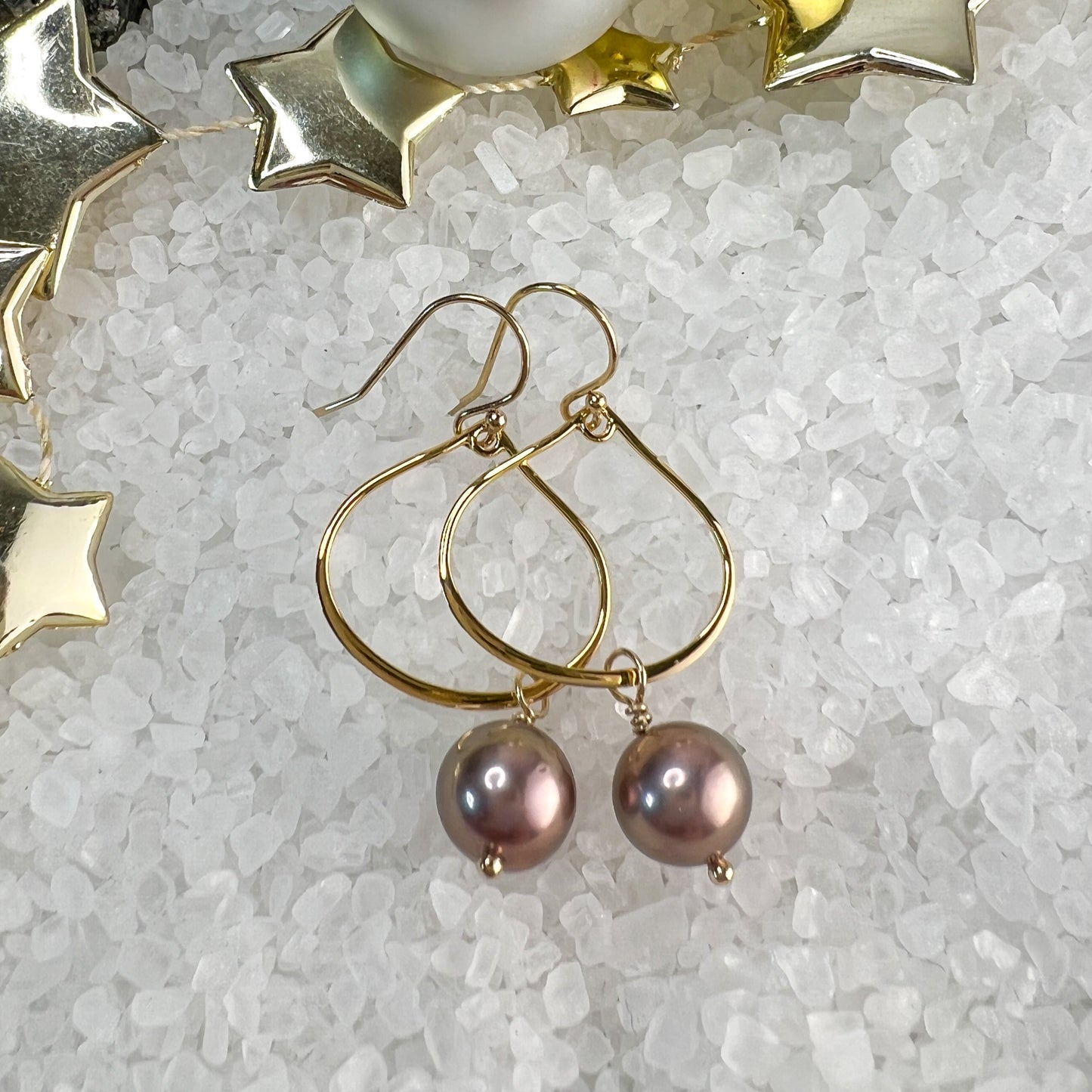 Edison Pearl Hoops