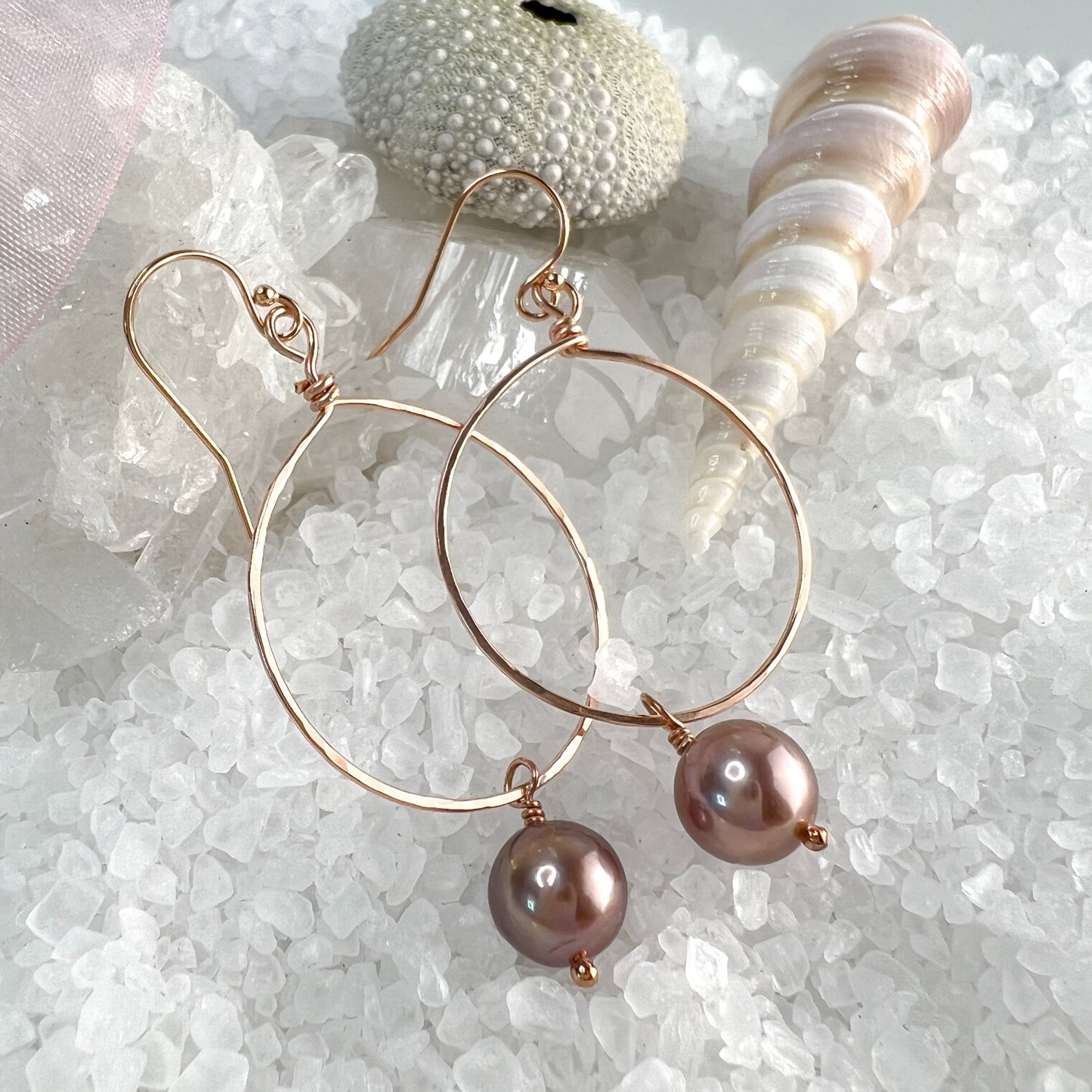 Edison Pearl Hoop Earrings