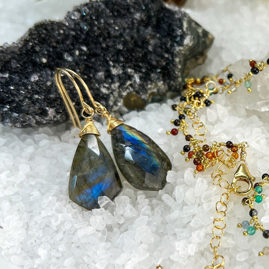 Labradorite Drop Earrings