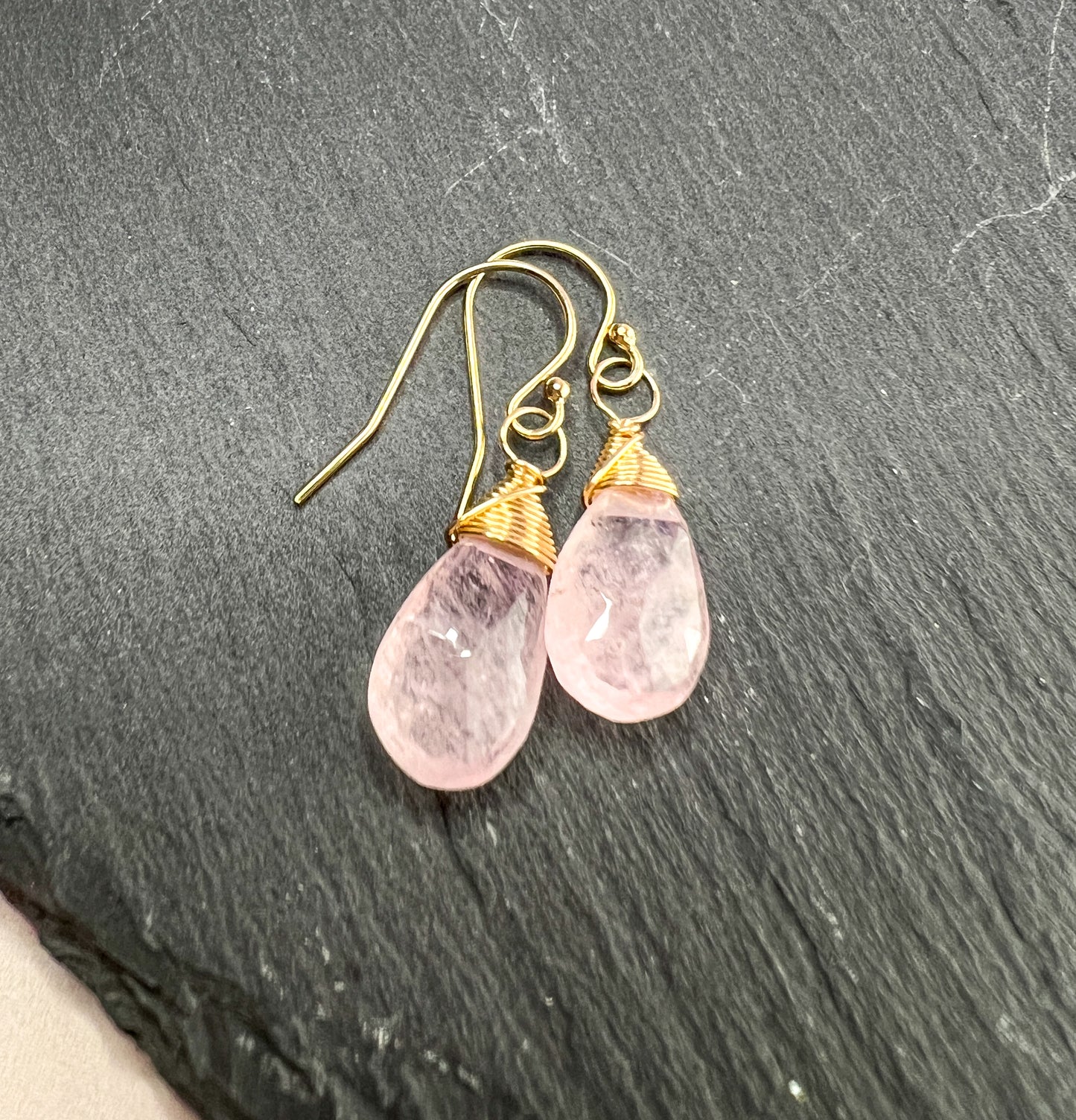 Morganite Drop Earrings