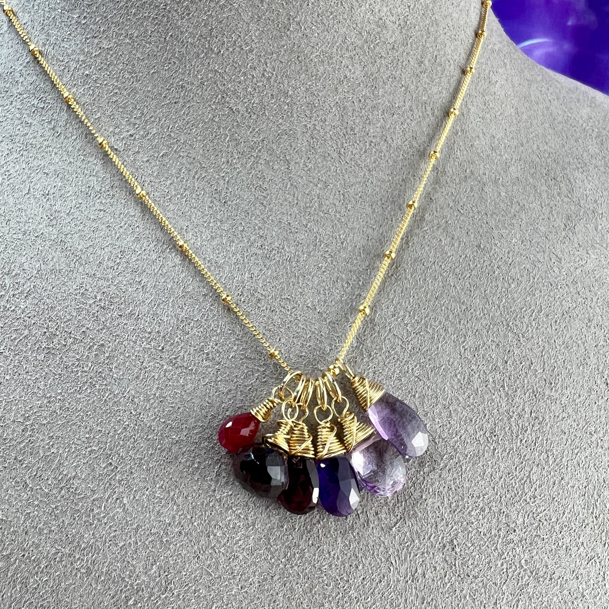 Briolette Gemstone Necklace