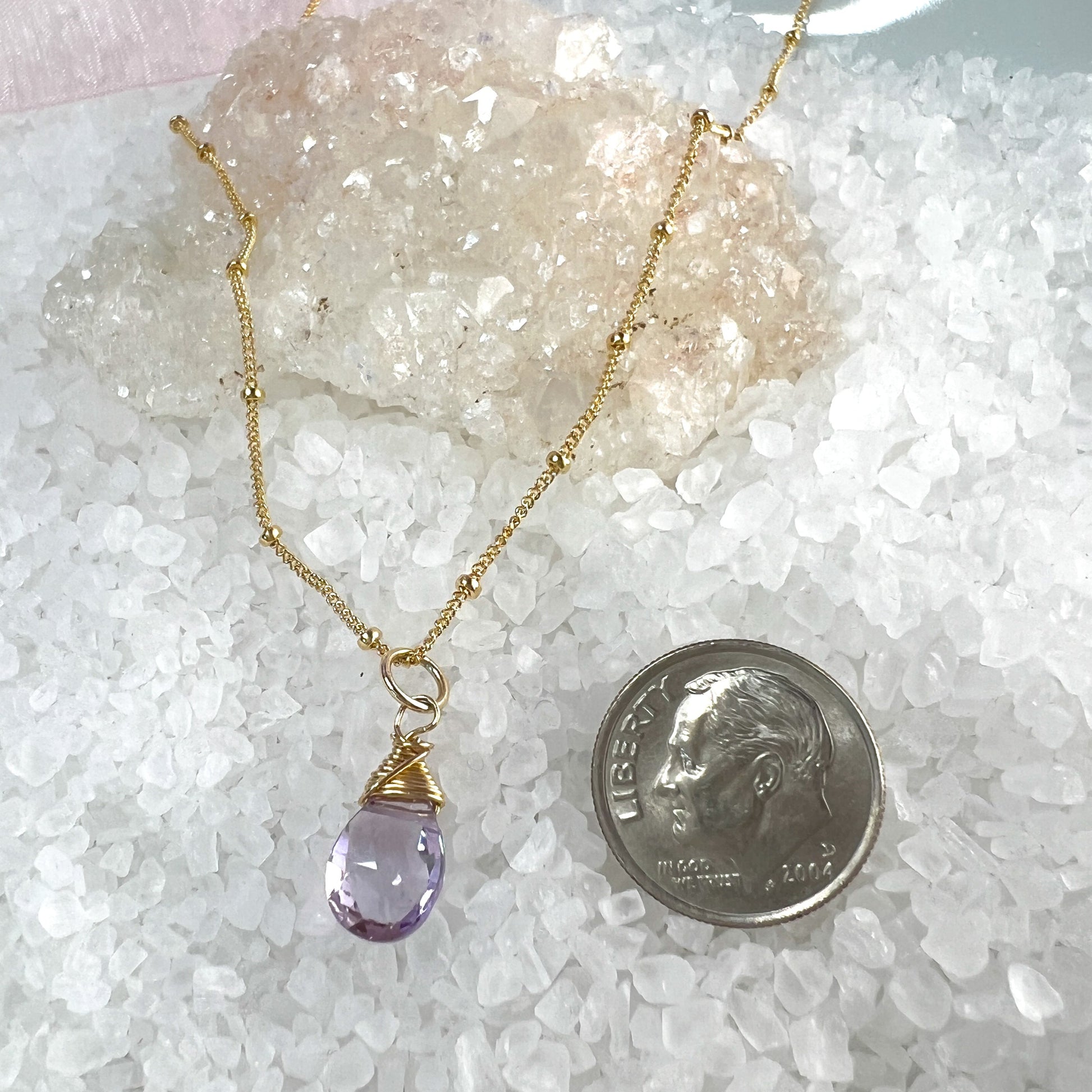 Briolette Gemstone Necklace
