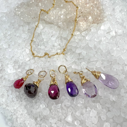 Briolette Gemstone Necklace