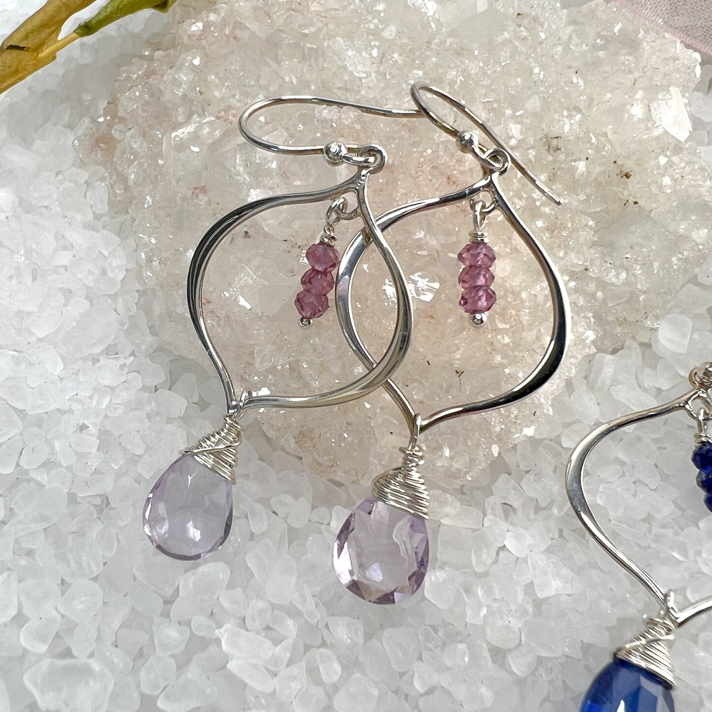 Gemstone Arabesque Earrings