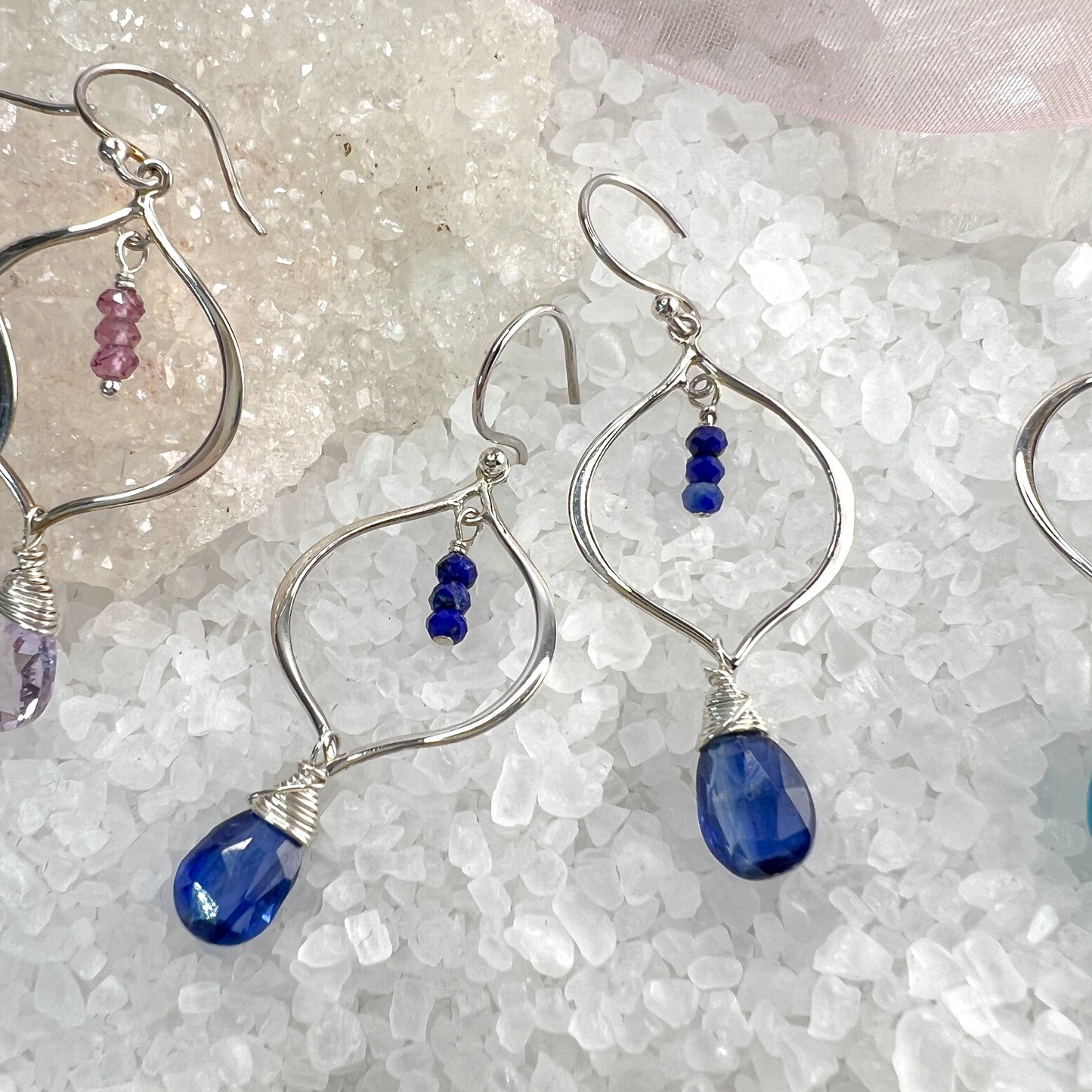 Gemstone Arabesque Earrings