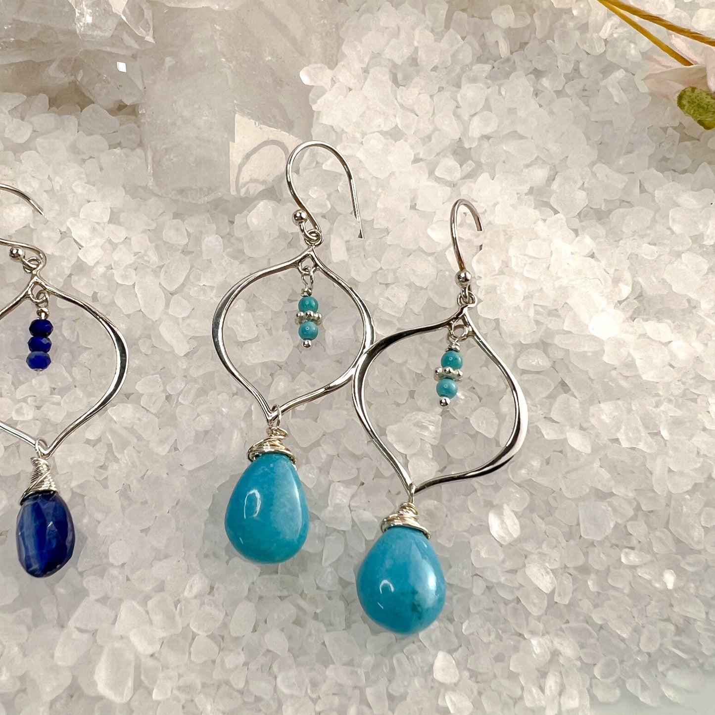 Gemstone Arabesque Earrings