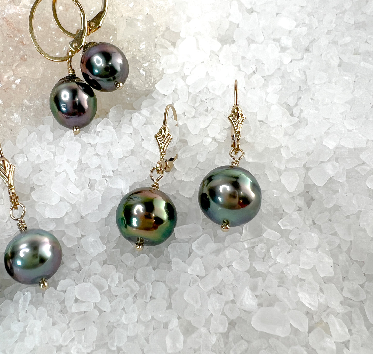 Tahitian Pearl Drop Earrings