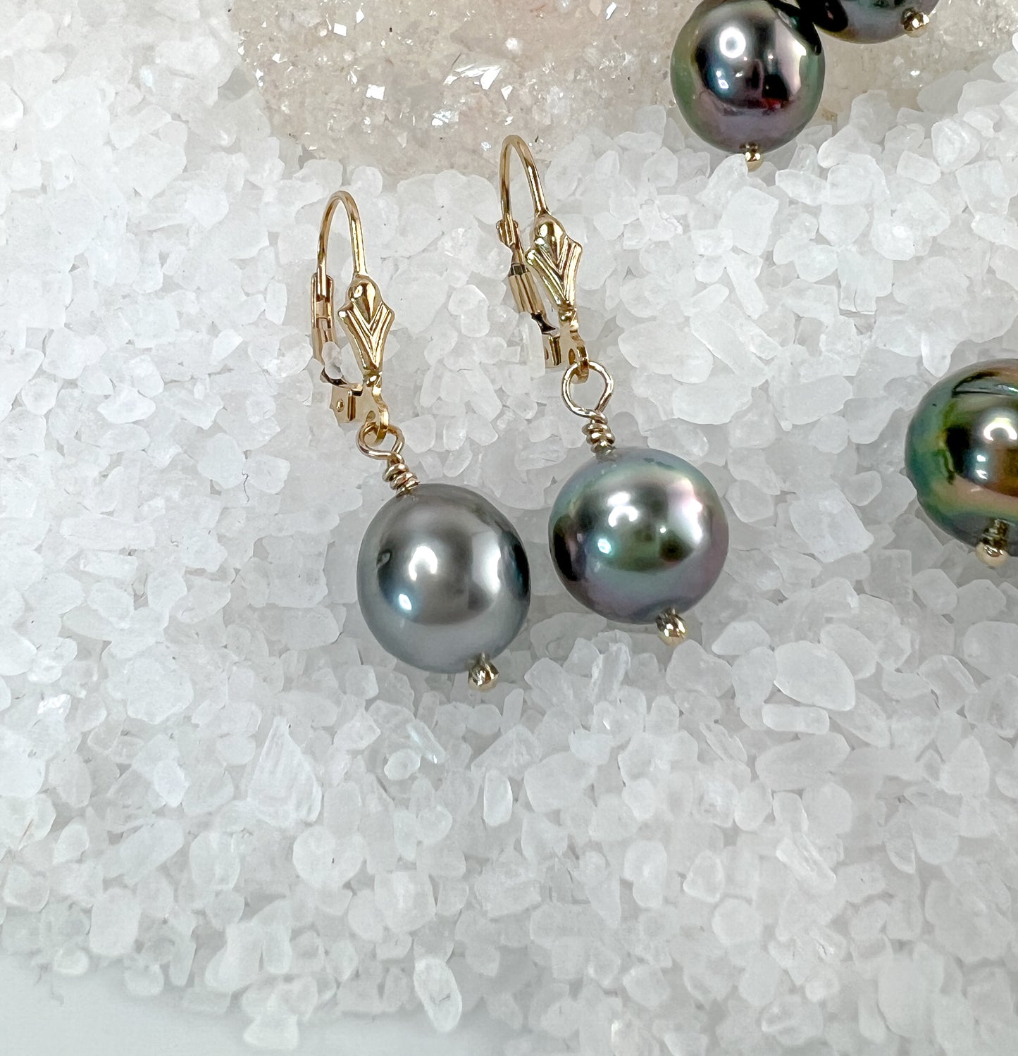 Tahitian Pearl Drop Earrings