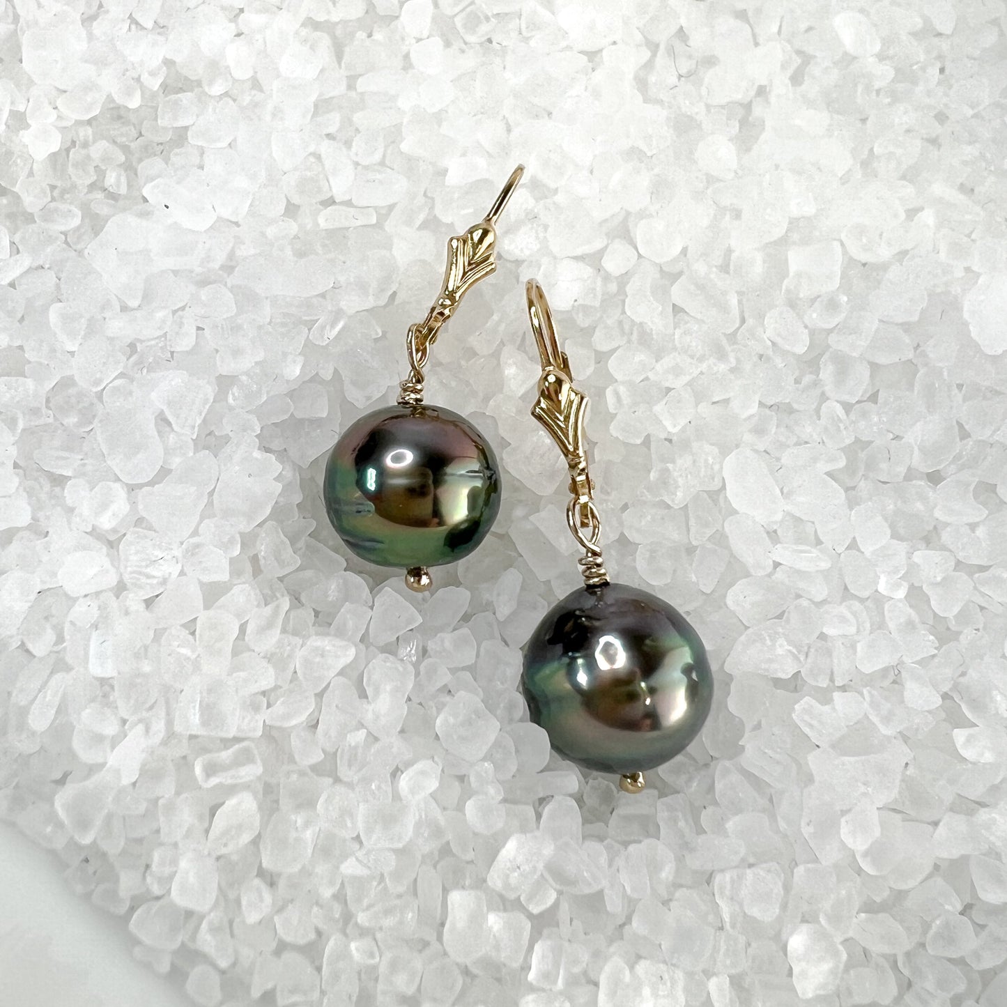 Tahitian Pearl Drop Earrings