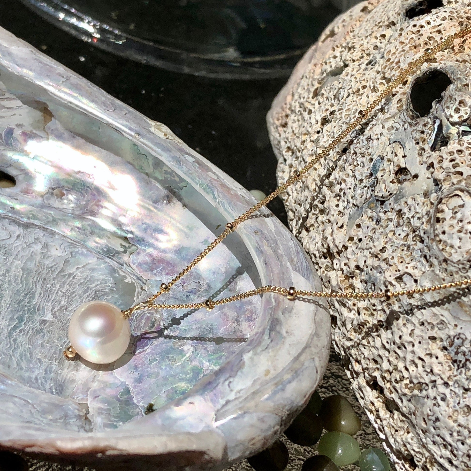 Freshwater Pearl Pendant Necklace, June Birthstone