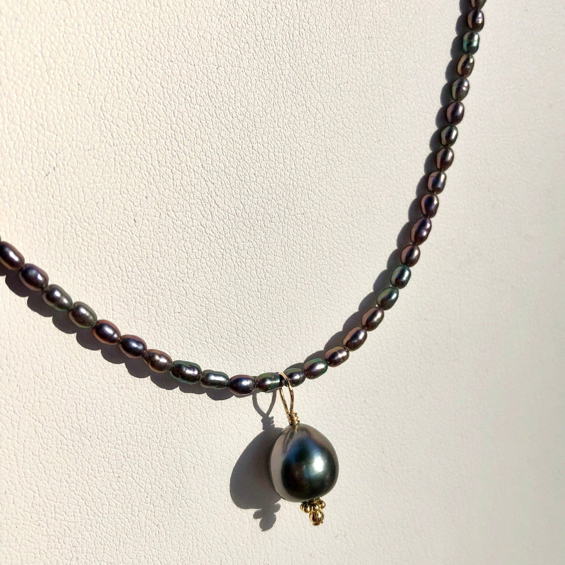 Tahitian Pearl Necklace, Rice Pearl Necklace