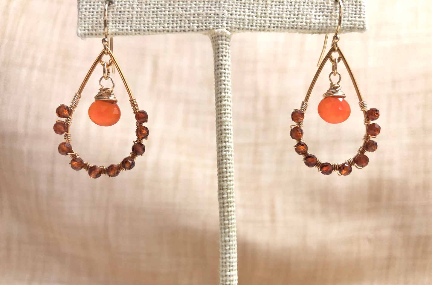 Carnelian Dangle Earrings