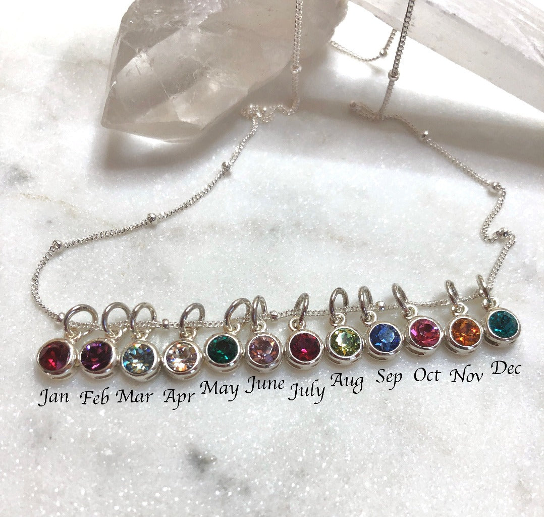 Sterling Birthstone Charms