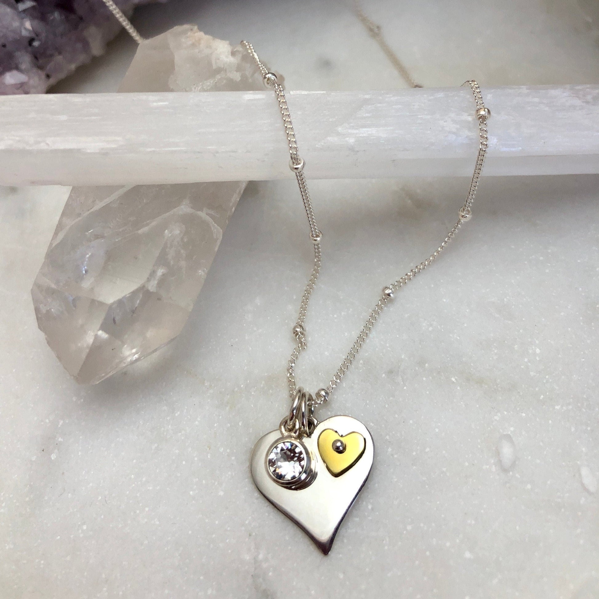 Mother's Day Birthstone Charm Necklace
