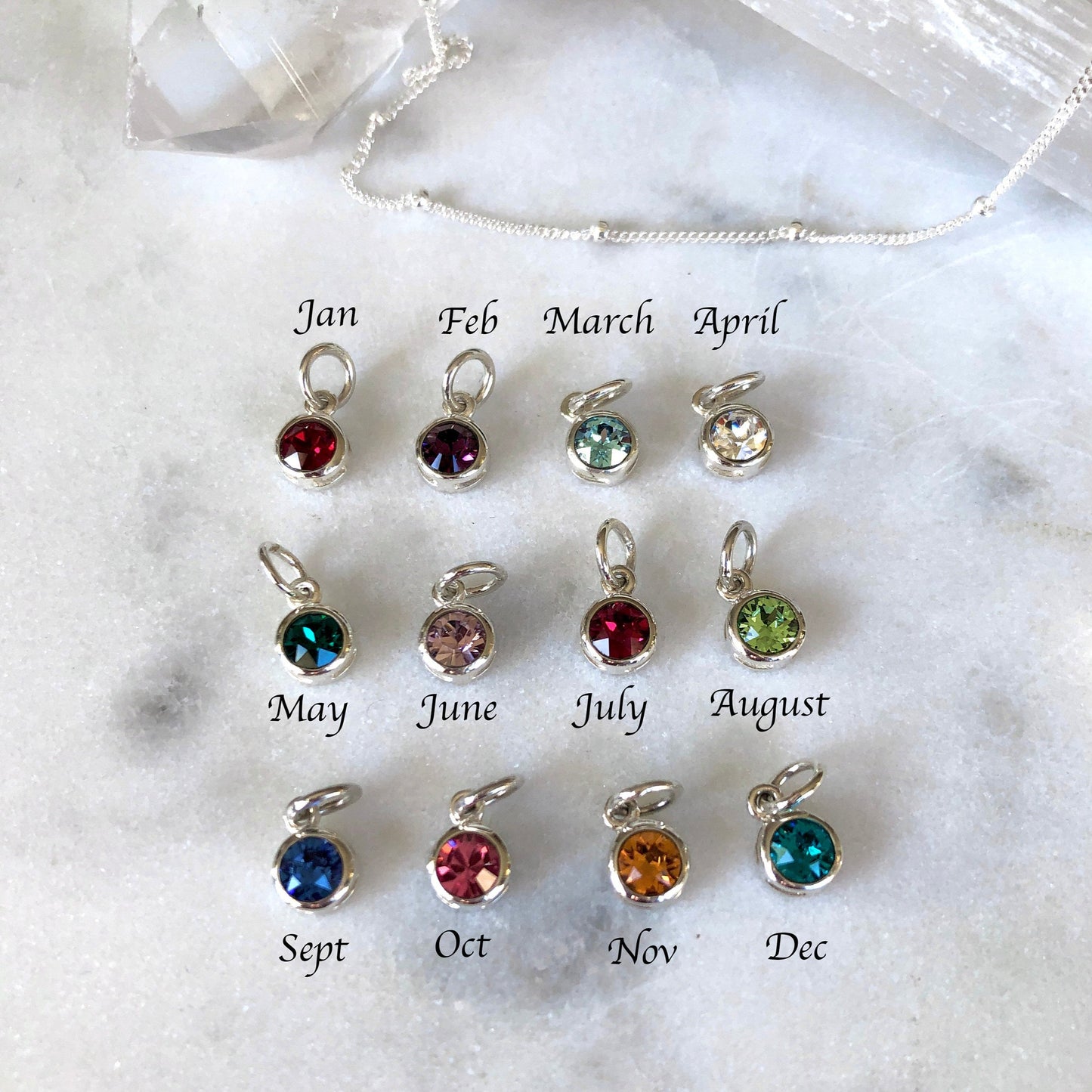 Birthstone Necklace for Nana, Gift for Grandmother, Grammy, Grandma