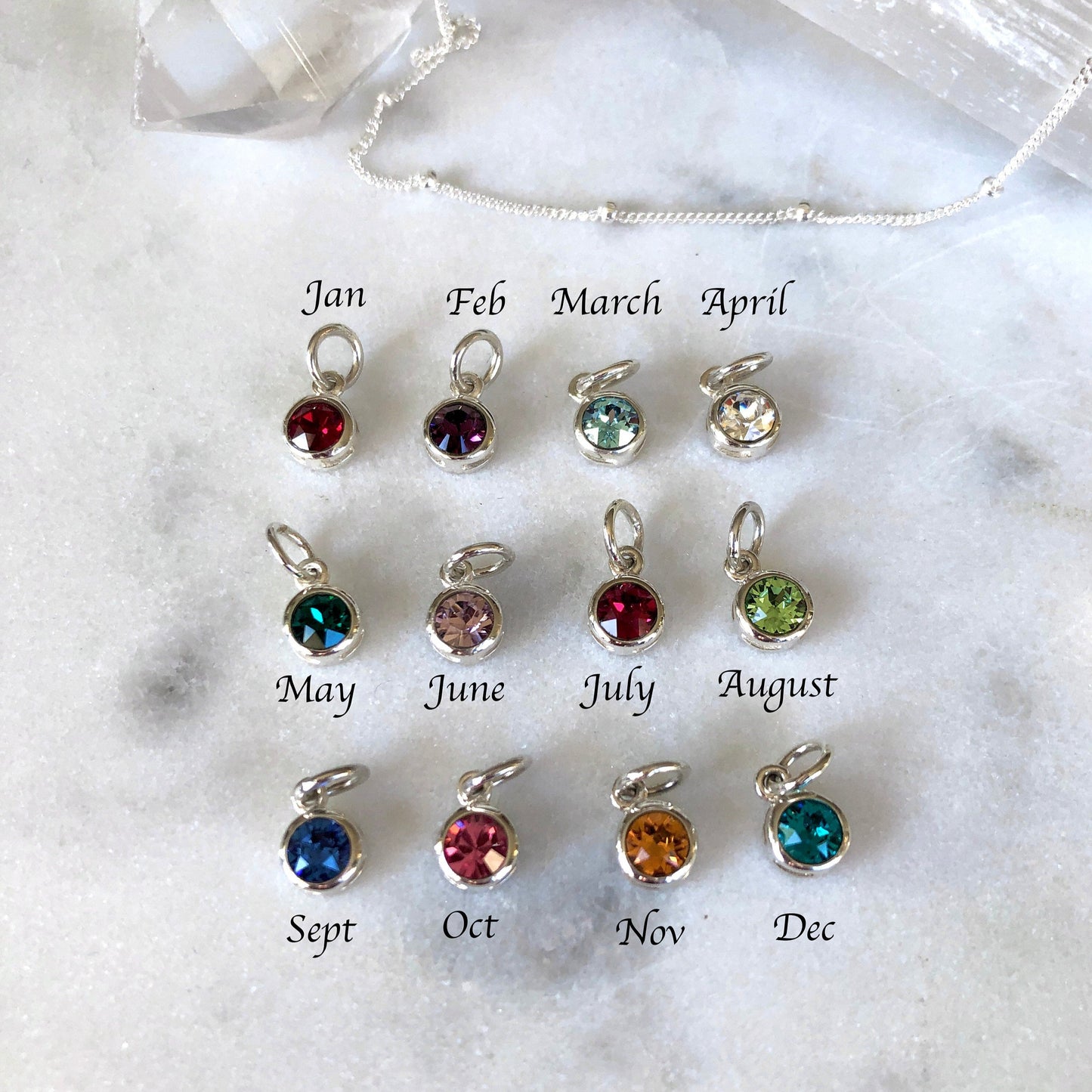 Birthstone Necklace for Mom