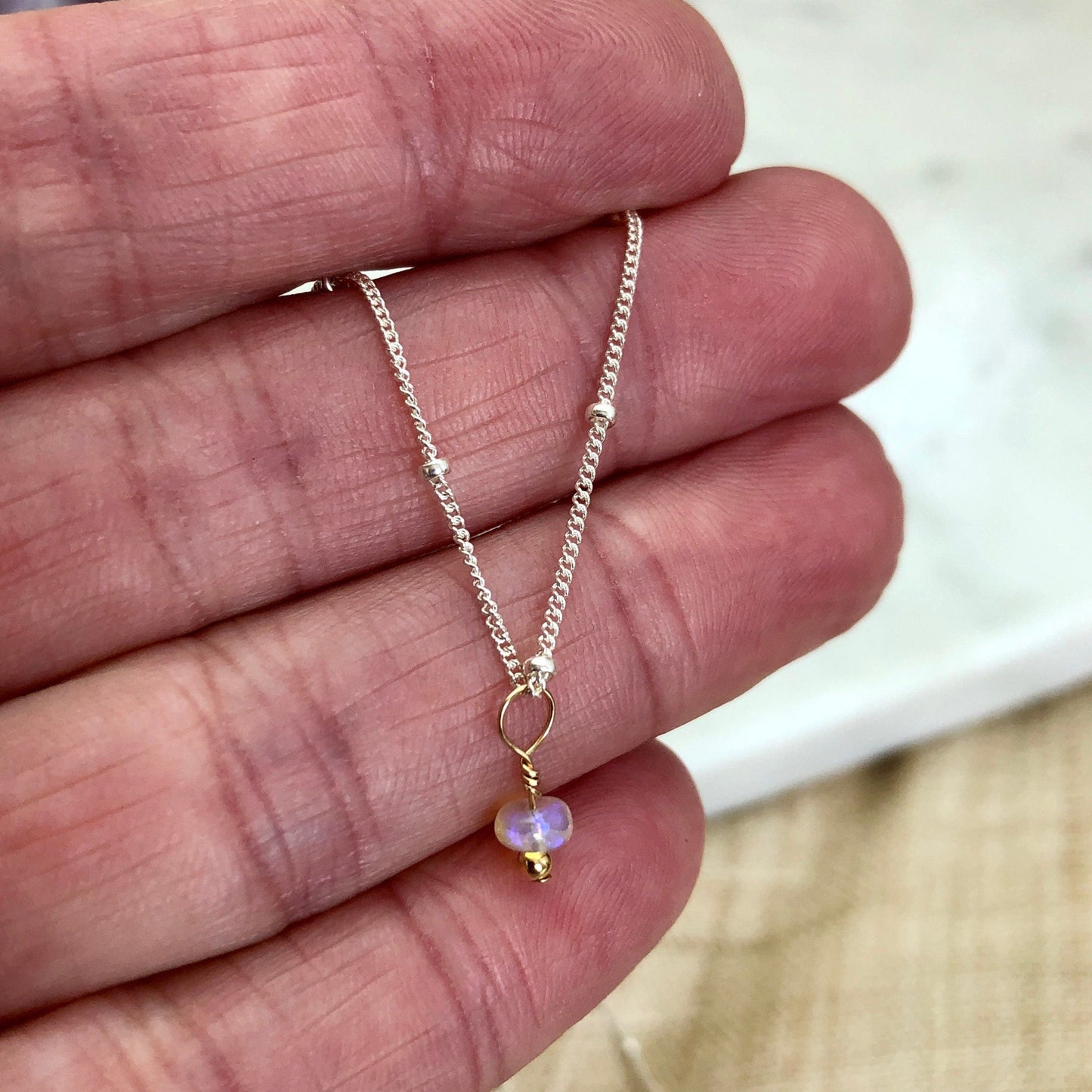 Opal Add on Charm, October Birthday Charm