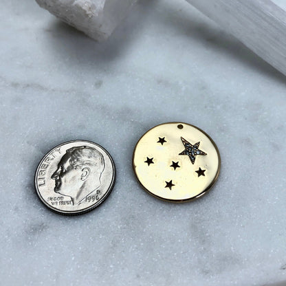 Gold Star Necklace, Star Pendant Necklace, Celestial Necklace