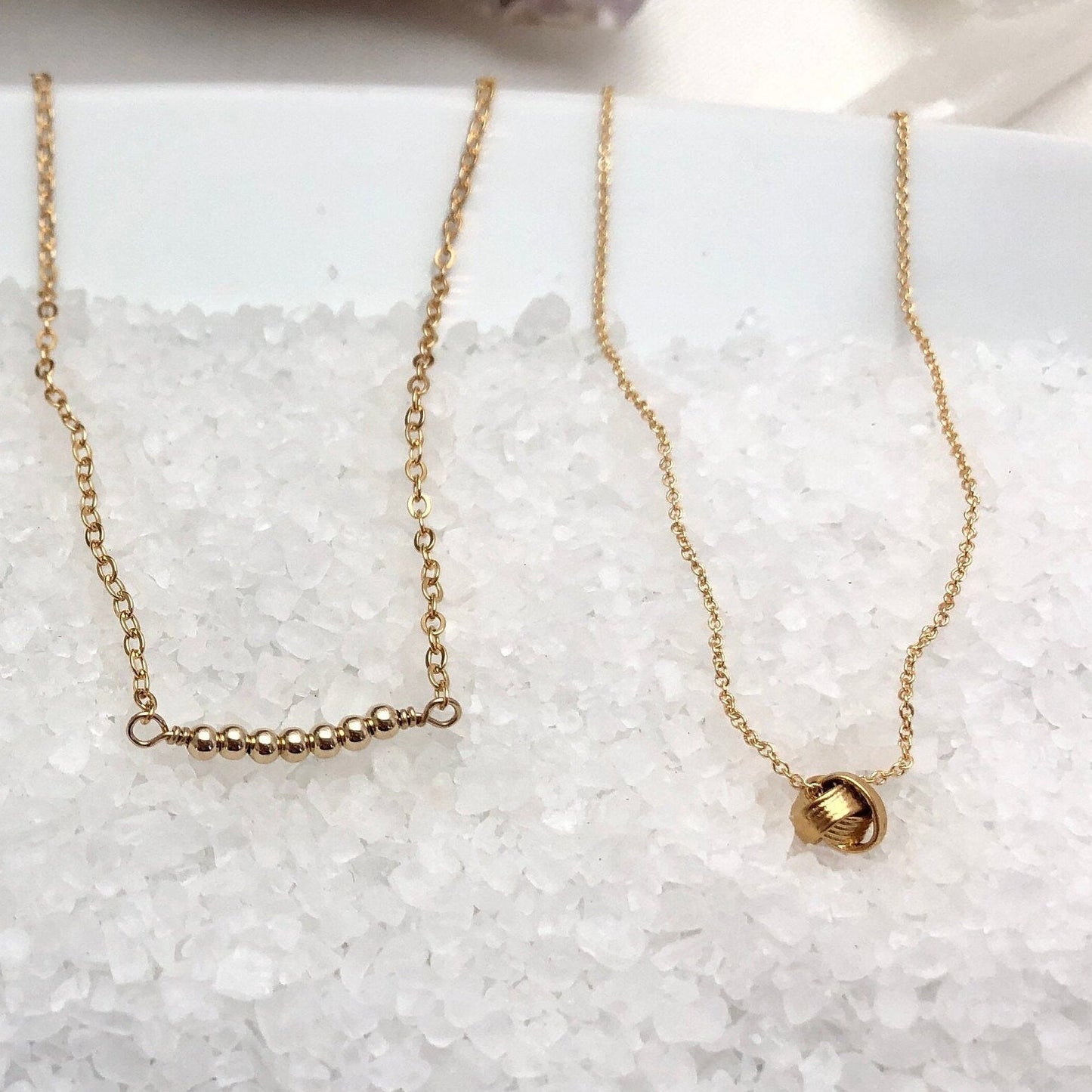 Gold Knot Necklace, Love Knot Necklace