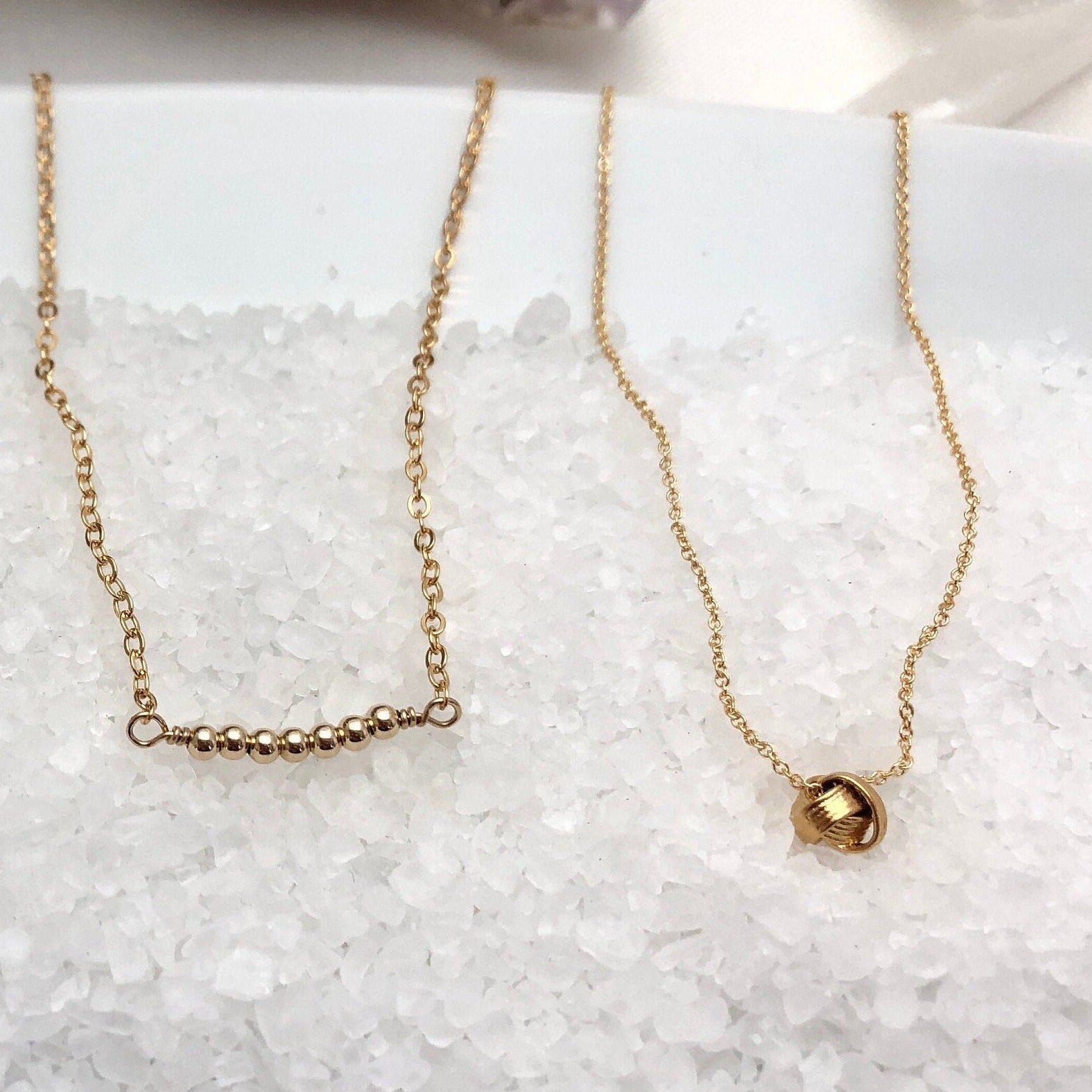 Gold Knot Necklace, Love Knot Necklace
