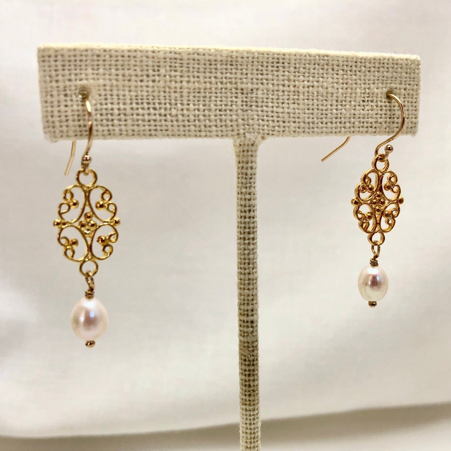 Gold Filigree Earrings