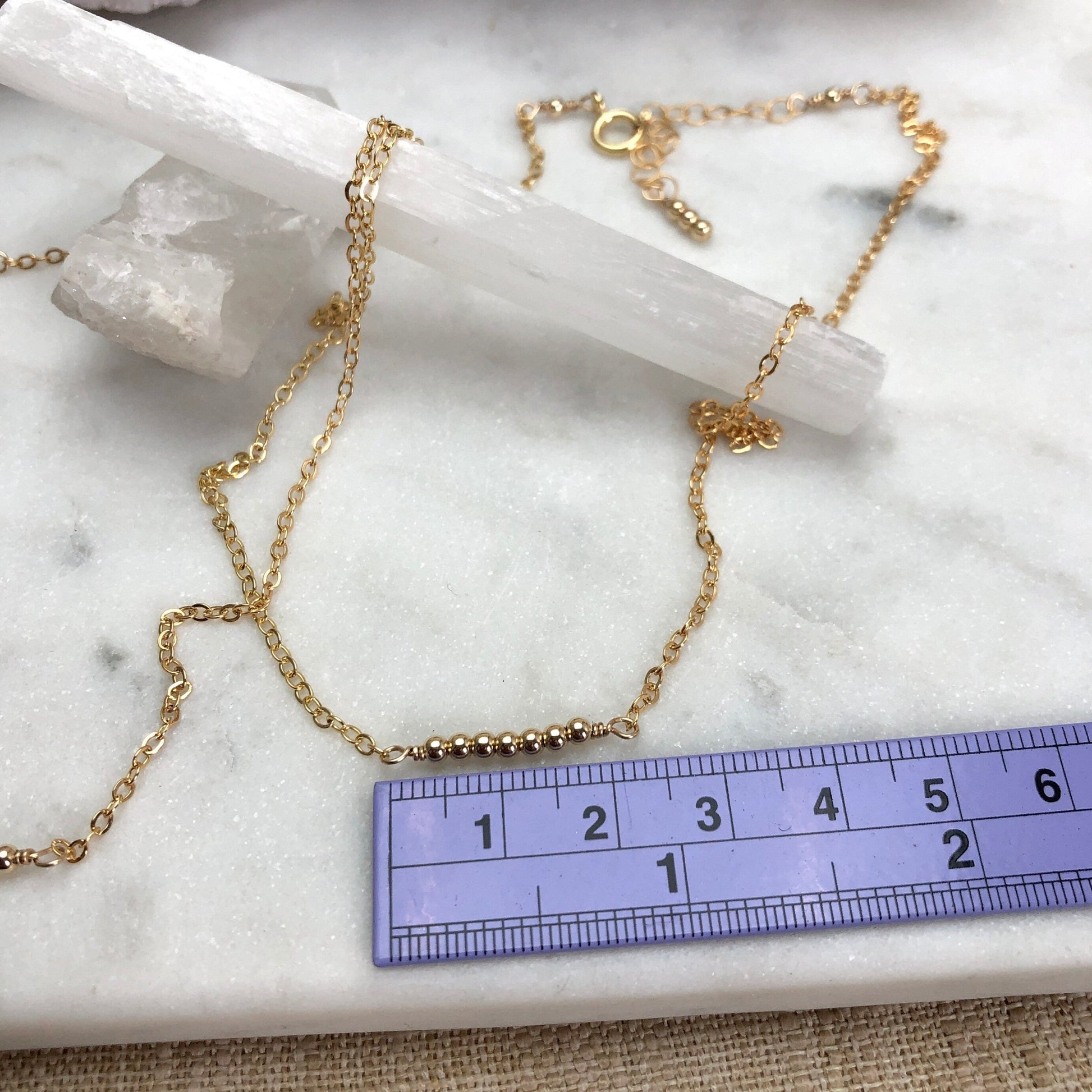 Gold Bead Necklace