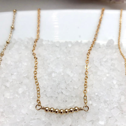 Gold Bead Necklace