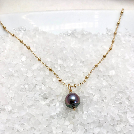 Tahitian Pearl Necklace with Choice of Chain
