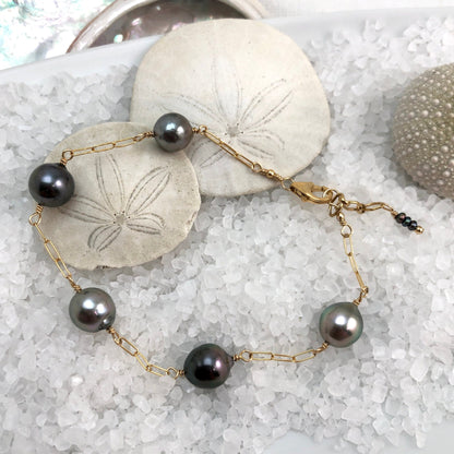 Tahitian Pearl Gift Set, Black Pearl Set