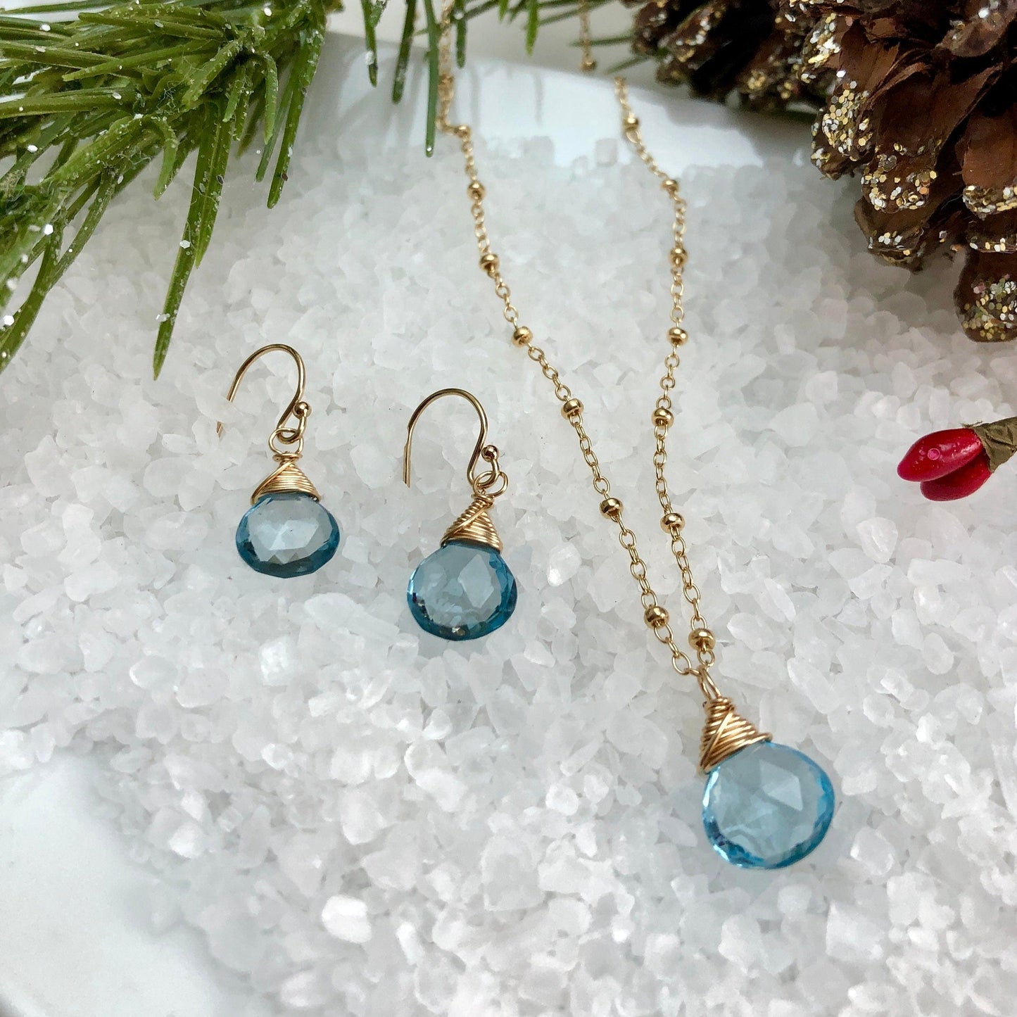 London Blue Topaz Drop Earrings