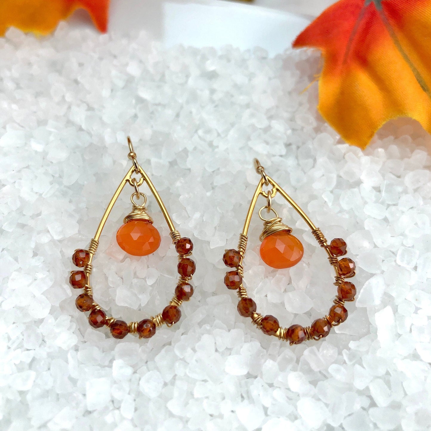 Carnelian Dangle Earrings