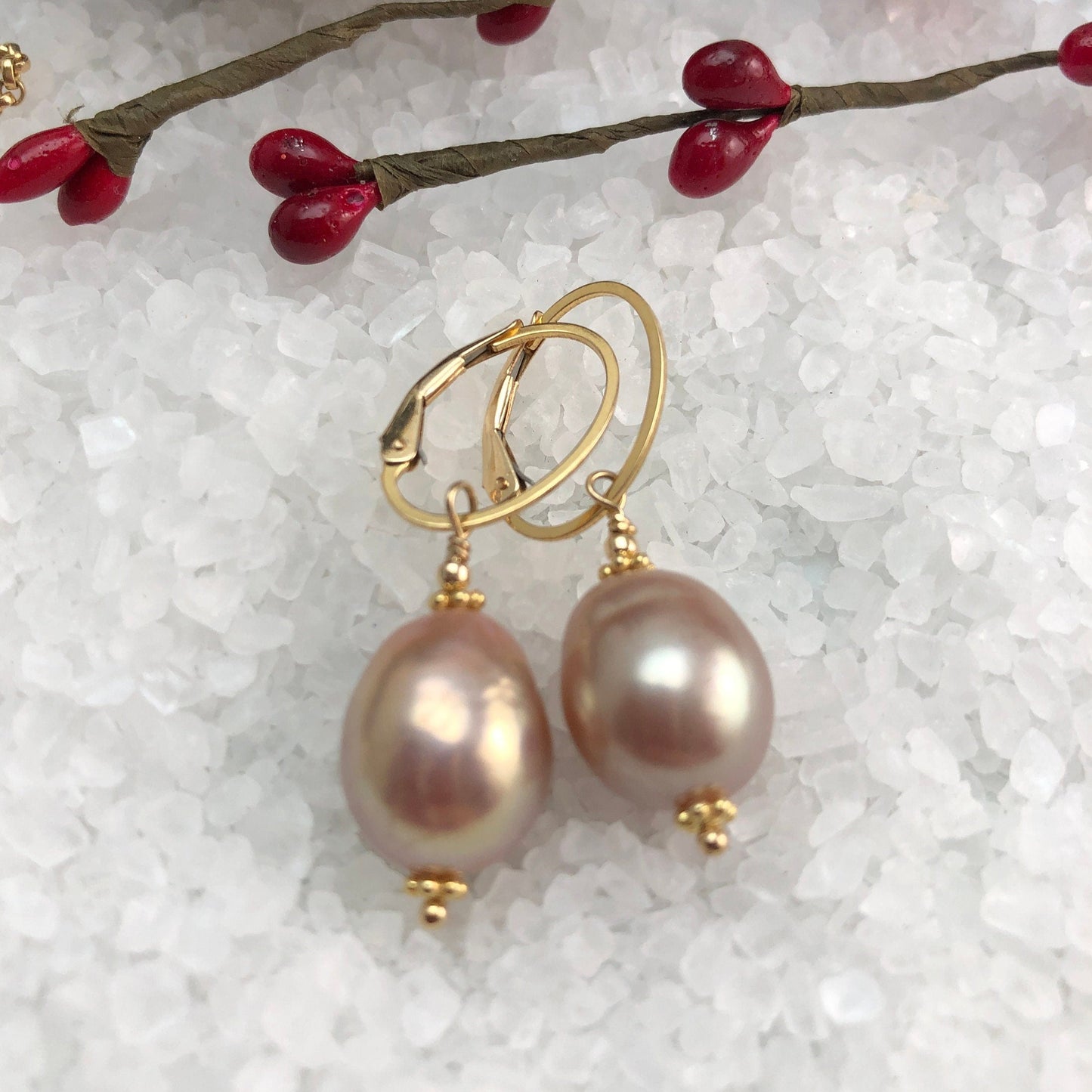 Pink Baroque Pearl Gift Set