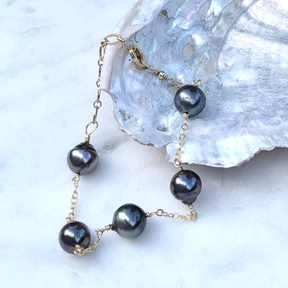 Tahitian Pearl Gift Set, Black Pearl Set