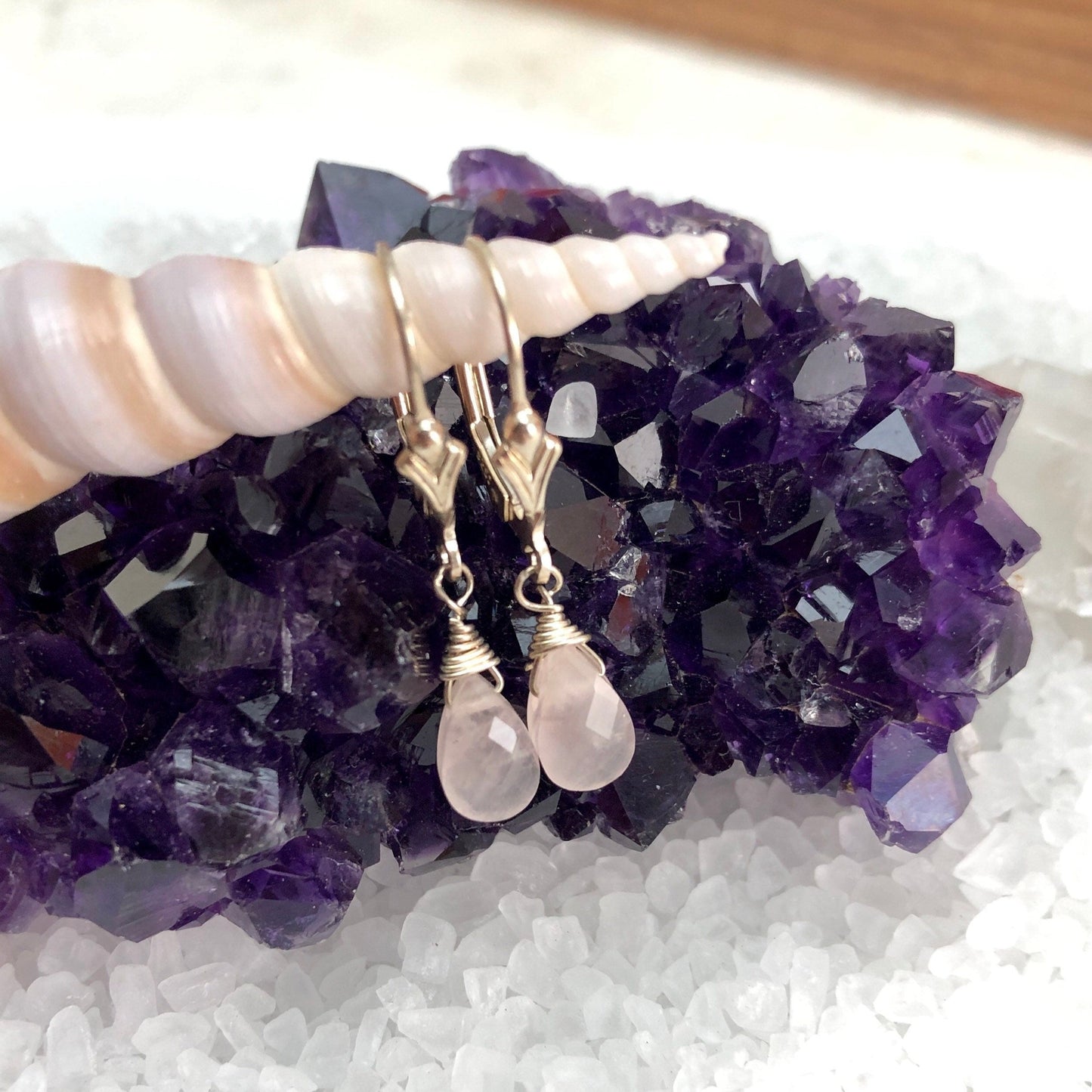 Gemstone Drop Earrings