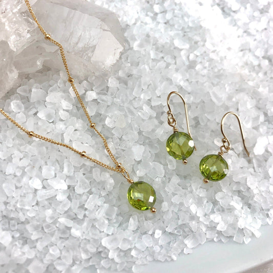 Peridot Gift Set, August Birthstone