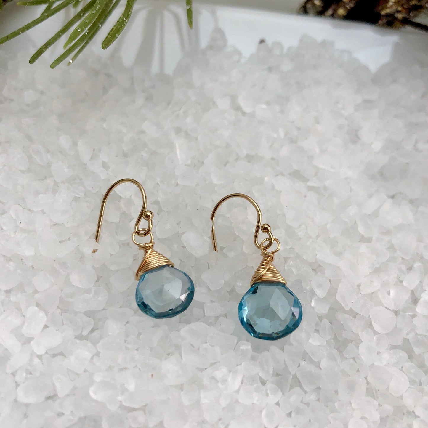 London Blue Topaz Drop Earrings