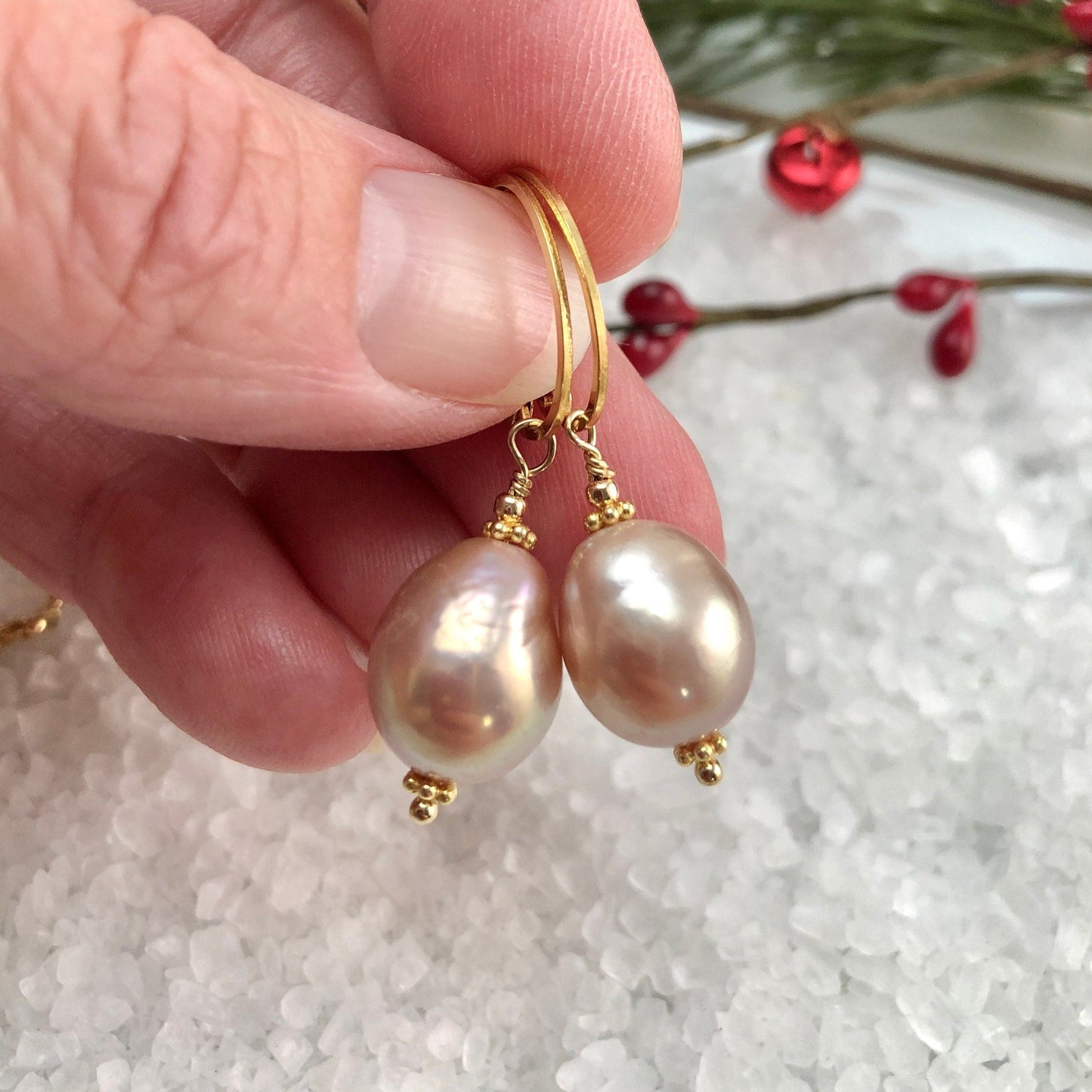 Pink Baroque Pearl Gift Set