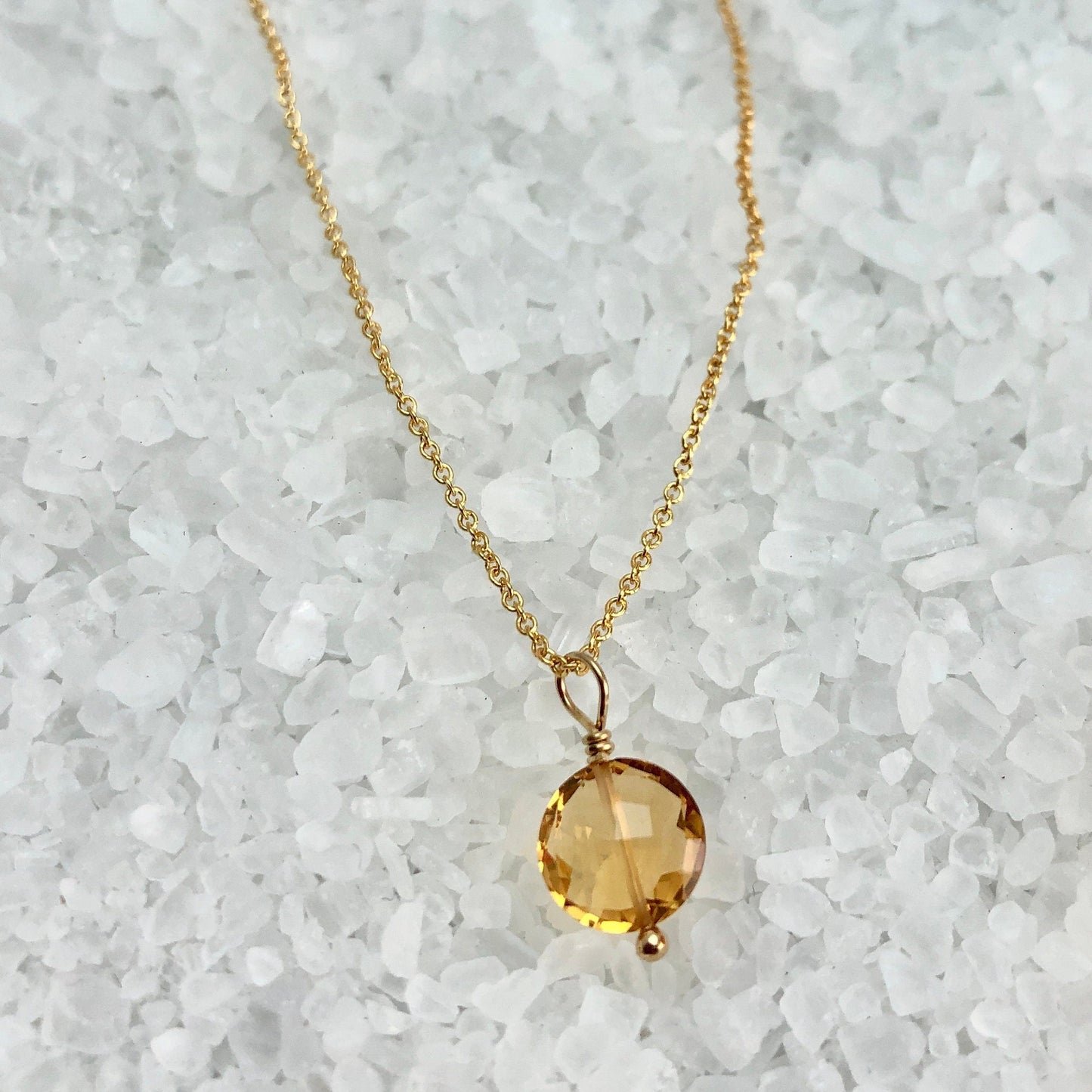 Citrine Necklace, Earring & Bracelet Birthstone Gift Set